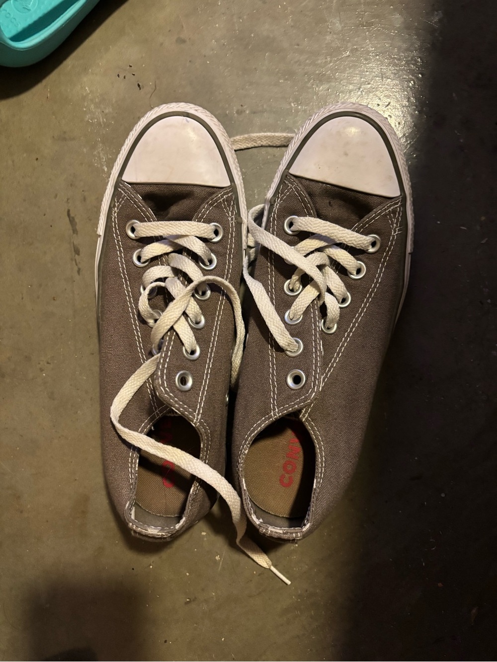 Converse Gray Low-Top Canvas Sneakers
